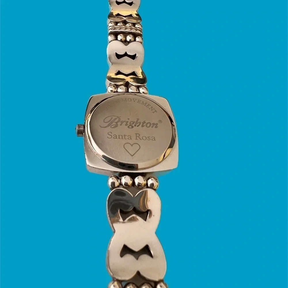 Brighton Santa Rosa Ladies Wristwatch Silver Plate Bracelet Watch - New battery